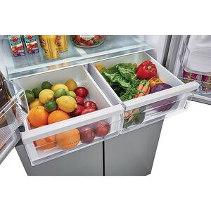 Frigidaire 33 in. 17.4 cu. ft. Counter Depth 4-Door French Door Refrigerator - Brushed Steel, , hires