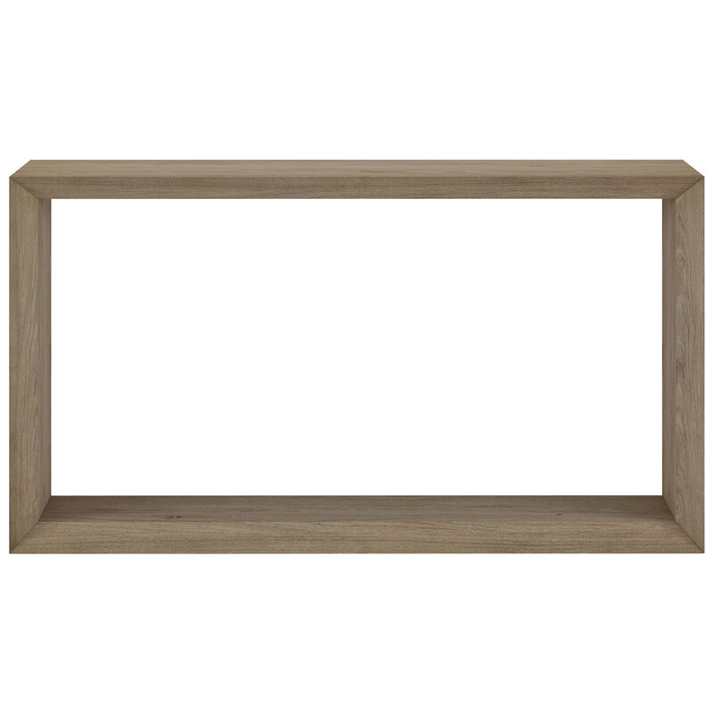 Hudson & Canal Osmond 55" Wide Rectangular Console Table - Antiqued Gray Oak, , hires