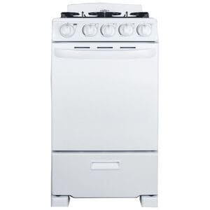 Summit 20 in. 2.3 cu. ft. Gas Range with 4 Sealed Burners - White, , hires
