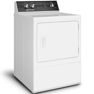Speed Queen DR5 27 in. 7.0 cu. ft. Electric Dryer with Sensor Dry, Sanitize & Steam Cycle - White, , hires
