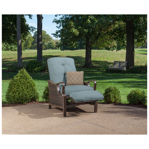 Hanover Ventura Patio Furniture Luxury Recliner - Ocean Blue, , hires