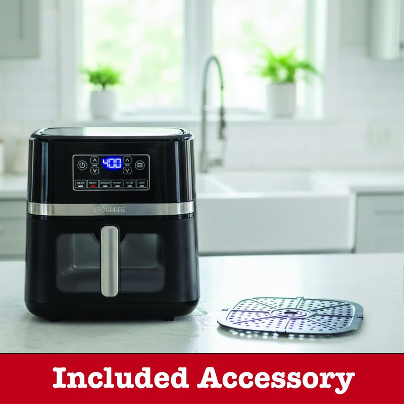 Kitchen Elite 5QT Air Fryer - Black, , hires