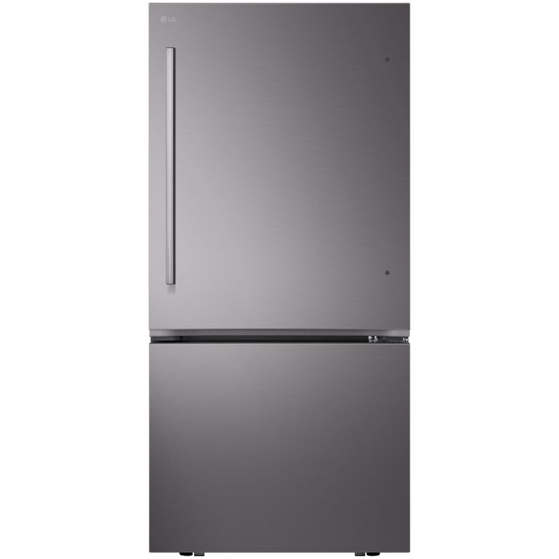 LG 33 in. 25.5 cu. ft. Smart Bottom Freezer Refrigerator with Ice Maker - Black Stainless Steel, , hires