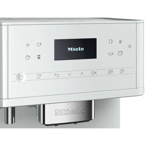 Miele CM 6160 MilkPerfection Countertop Coffee Machine with WiFi Connect, AromaticSystem, OneTouch for 2 Convenient Cleaning and Maintenance Programs - LotusWhite, Lotus White, hires