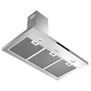 Sharp 36 in. Chimney Style Wall Mount Range Hood with 4 Speed Settings, 600 CFM, Convertible Venting & 2 LED Lights - Stainless Steel, , hires