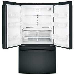 GE 36 in. 27 cu. ft. French Door Refrigerator with Internal Water Dispenser - Black, Black, hires