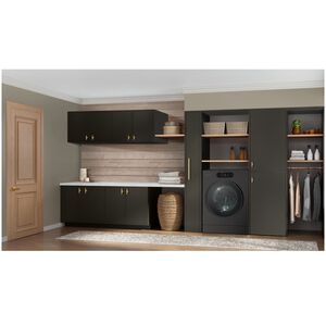 LG SIGNATURE 29 in. 5.8 cu. ft. Smart Electric Front Load Ventless All-in-One Washer/Dryer Combo with TurboWash 360 Technology, Sensor Dry, Sanitize & Steam Cycle - Brushed Black Steel, , hires