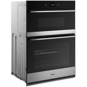 Whirlpool 30 in. 6.4 cu. ft. Smart Electric Microwave/Wall Oven Combo with Standard Convection & Sensor Cooking - Fingerprint Resistant Stainless, , hires