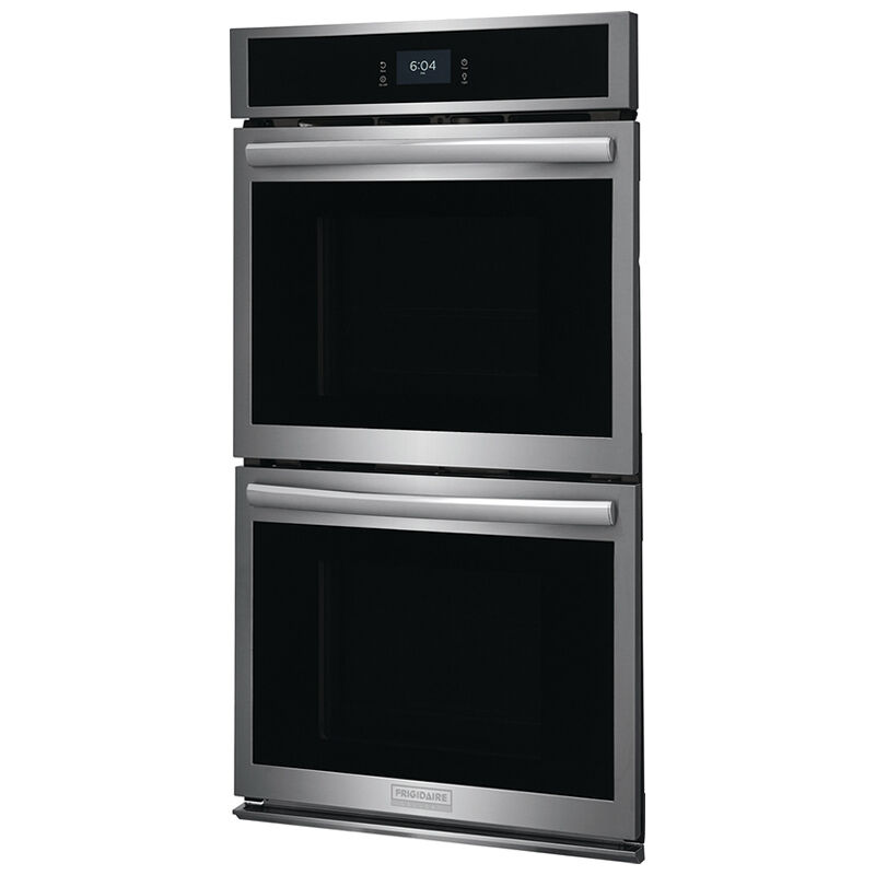 Frigidaire Gallery 27 in. 7.6 cu. ft. Top Control SteamElectric Double Wall Oven with True European Convection - Stainless Steel, Stainless Steel, hires