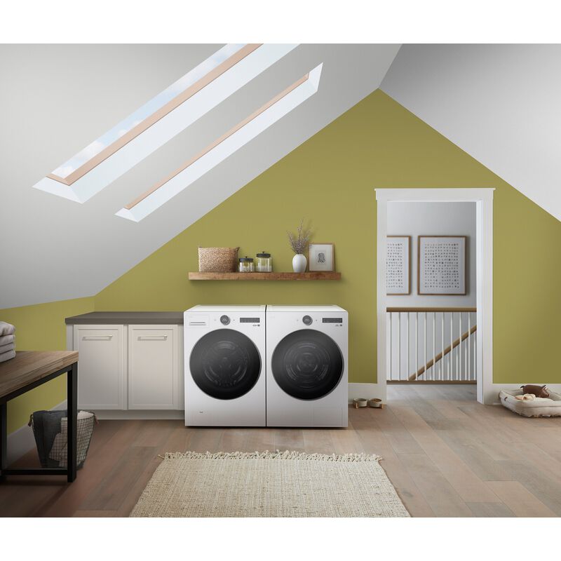 LG 27 in. 7.8 cu. ft. Smart Stackable Ventless Electric Dryer with Heat Pump & Sensor Dry - White, , hires