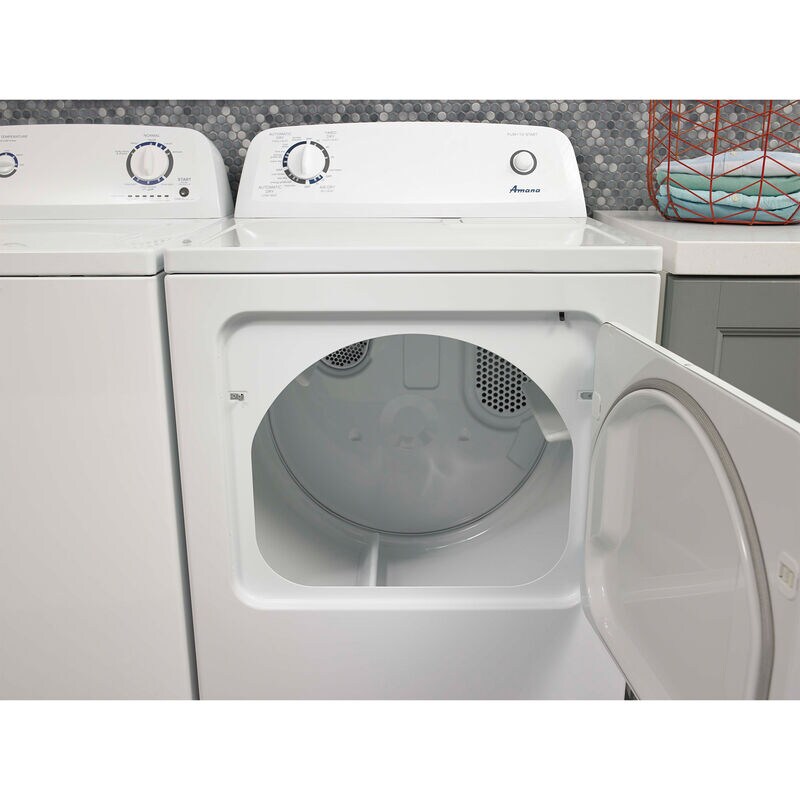 Amana 29 in. 6.5 cu. ft. Gas Dryer with Wrinkle Prevent Option - White, , hires