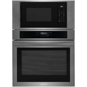 Frigidaire 30 in. 6.9 cu. ft. Electric Microwave/Wall Oven Combo with Standard Convection & Sensor Cooking - Black Stainless Steel, , hires