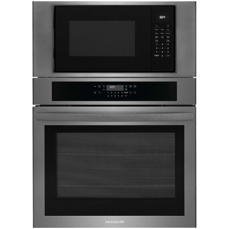 Frigidaire 30 in. 6.9 cu. ft. Electric Microwave/Wall Oven Combo with Standard Convection & Sensor Cooking - Black Stainless Steel, , hires