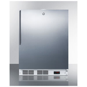 Summit 24" 3.1 Cu. Ft. Built-In Upright Compact Freezer with Digital Control - Stainless Steel, , hires