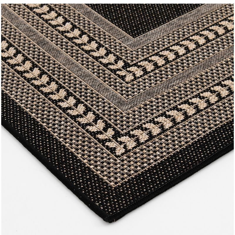 Natco Santorini Collection Outdoor Area Rug Sutton 7'10"x9'10" - Natural/Pebble, , hires