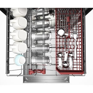 KitchenAid 24 in. Top Control Dishwasher with 44 dBA Sound Level, 3rd-Rack & ProDry System - Stainless Steel with PrintShield Finish, , hires