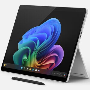 Microsoft Surface Pro 13 in. 2-in-1 Touchscreen Notebook with Copilot+PC, Snapdragon X Elite CPU, Qualcomm Adreno GPU, 32 GB RAM, 1 TB SSD, up to 14 Hrs. of Battery Life & Windows 11 Home - Platinum, , hires