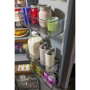 KitchenAid 36 in. 19.4 cu. ft. Counter Depth 4-Door French Door Refrigerator with Ice Maker - Stainless Steel, , hires