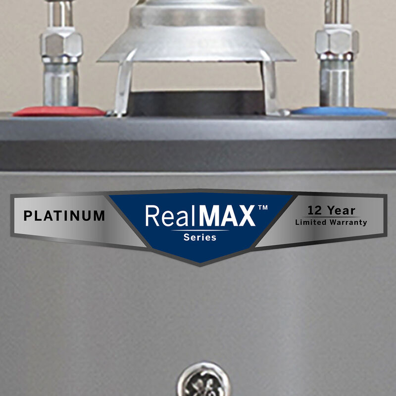 GE RealMax Platinum LP Gas 40 Gallon Short Water Heater with 12-Year Parts Warranty, , hires