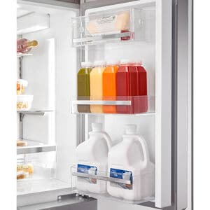 Bosch 800 Series 36 in. 20.8 cu. ft. Smart Counter Depth French Door Refrigerator with Internal Water Dispenser Anti-Finger Print Stainless Steel, Stainless Steel, hires