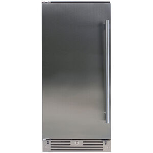 XO 15 in. Built-In/Freestanding Beverage Center with Adjustable Shelves & Digital Control Left Hinged - Stainless Steel, , hires
