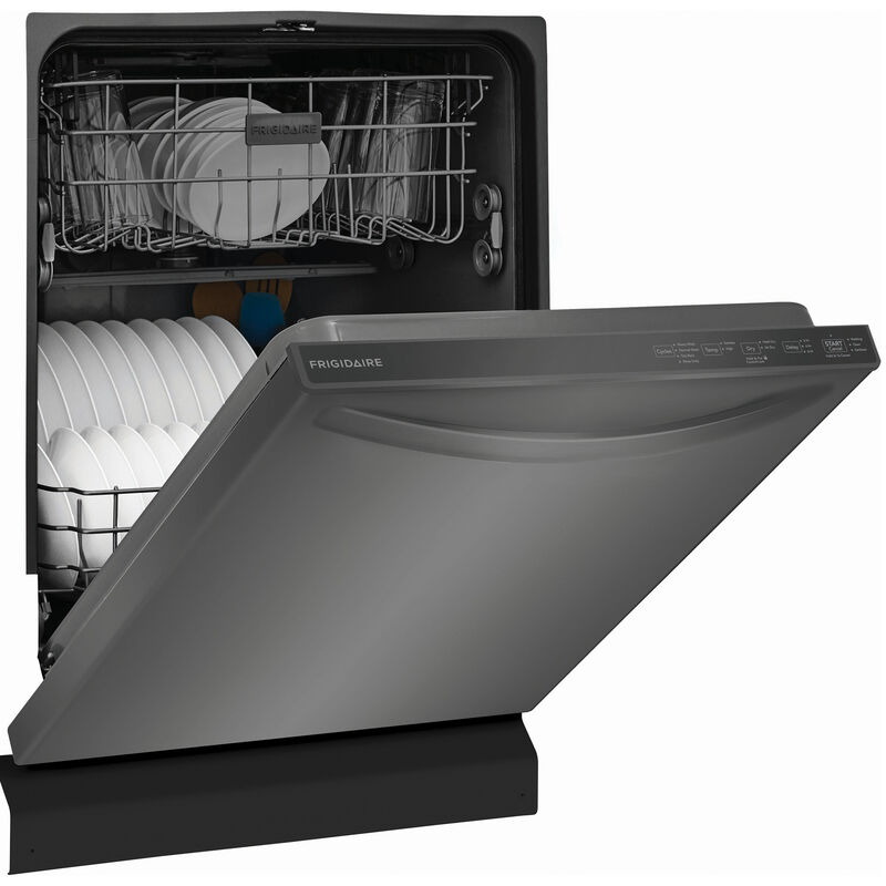 Frigidaire 24 in. Top Control Dishwasher with 52 dBa Sound Level & MaxDry - Black Stainless, Black Stainless, hires