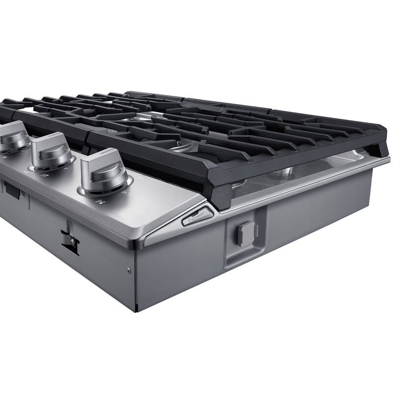 Dacor Transitional 30 in. 5-Burner Smart Natural Gas Cooktop with Griddle, Simmer Burner & Power Burner - Silver Stainless, , hires