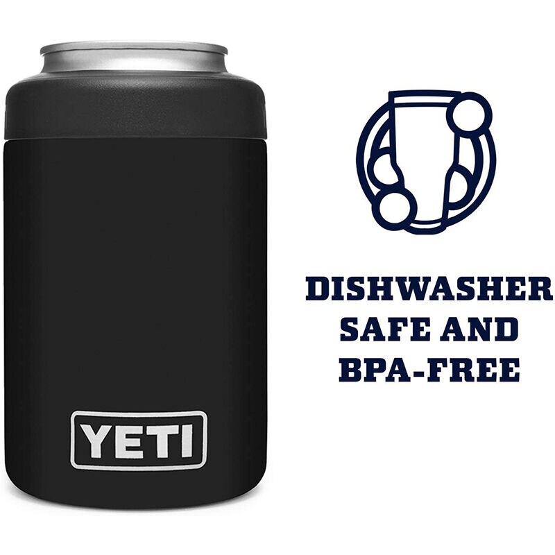 YETI Rambler 12 oz Colster Can Insulator - Black | P.C.