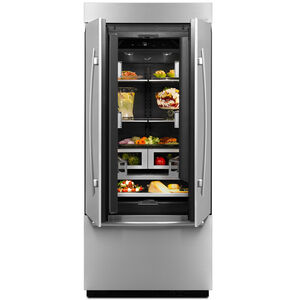 JennAir 36 in. 20.8 cu. ft. Built-In Counter Depth French Door Refrigerator with Ice Maker - Custom Panel Ready, , hires