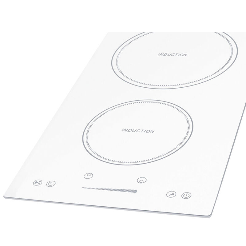 Summit 12 in. 2-Burner Induction Cooktop - White