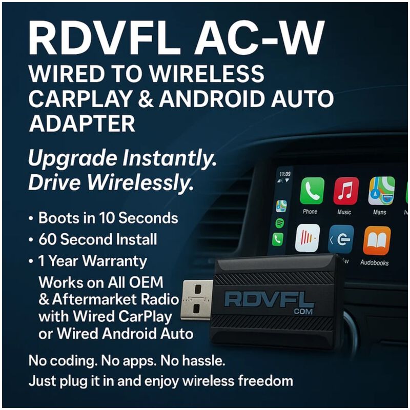 RDVFL Wireless CarPlay Adapter / Wireless Android Auto Adapter, , hires