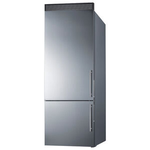 Summit 28 in. 14.6 cu. ft. Counter Depth Bottom Freezer Refrigerator - Stainless Steel, , hires