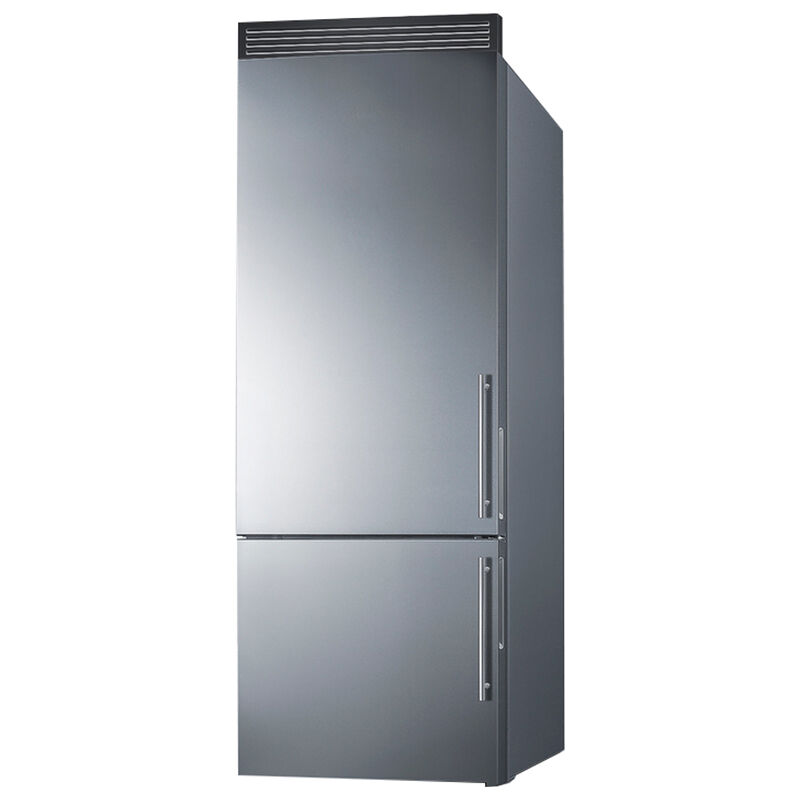 Summit 28 in. 14.6 cu. ft. Counter Depth Bottom Freezer Refrigerator - Stainless Steel, , hires