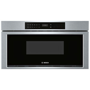 Bosch 800 Series 30 in. 1.2 cu. ft. Microwave Drawer with 11 Power Levels & Sensor Cooking Controls - Stainless Steel, , hires