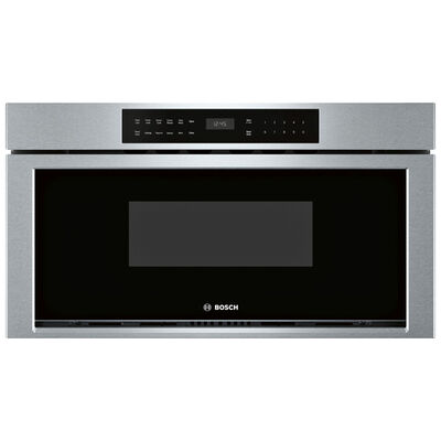 Bosch 800 Series 30 in. 1.2 cu. ft. Microwave Drawer with 11 Power Levels & Sensor Cooking Controls - Stainless Steel | HMD8053UC