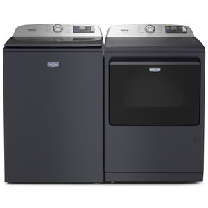 Maytag Pet Pro 27 in. 7.4 cu. ft. Smart Gas Dryer with Sensor Dry, Sanitize & Steam Cycle - Midnight Steel, Midnight Steel, hires