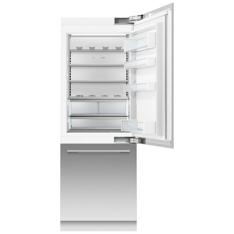 Fisher & Paykel Series-9 30 in. Built-In 15.9 cu. ft. Counter Depth Bottom Freezer Refrigerator with Internal Water Dispenser Right Hinge - Custom Panel Ready, , hires