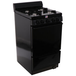 Premier 20 in. 2.4 cu. ft. Gas Range with Open Burners - Black, , hires