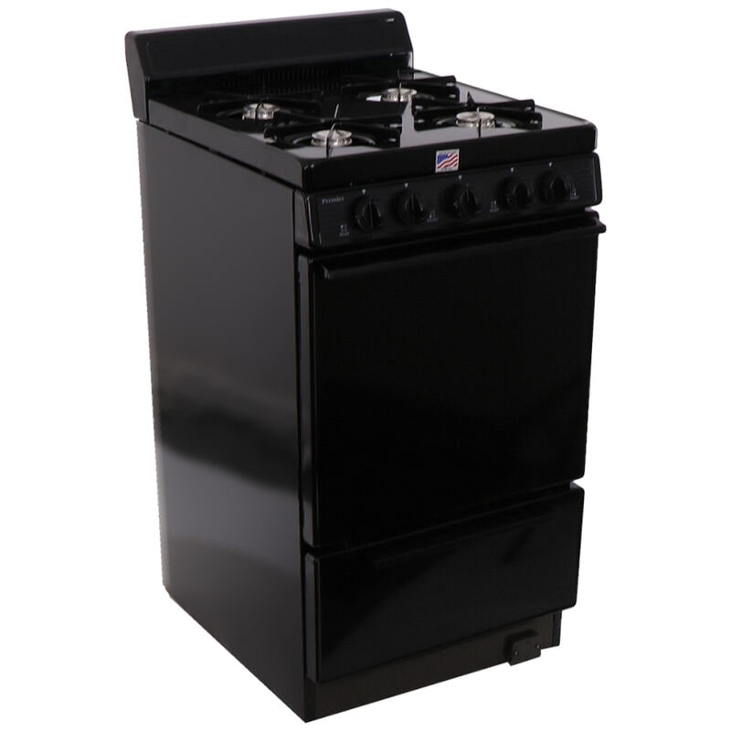 Premier 20 in. 2.4 cu. ft. Gas Range with Open Burners - Black, , hires