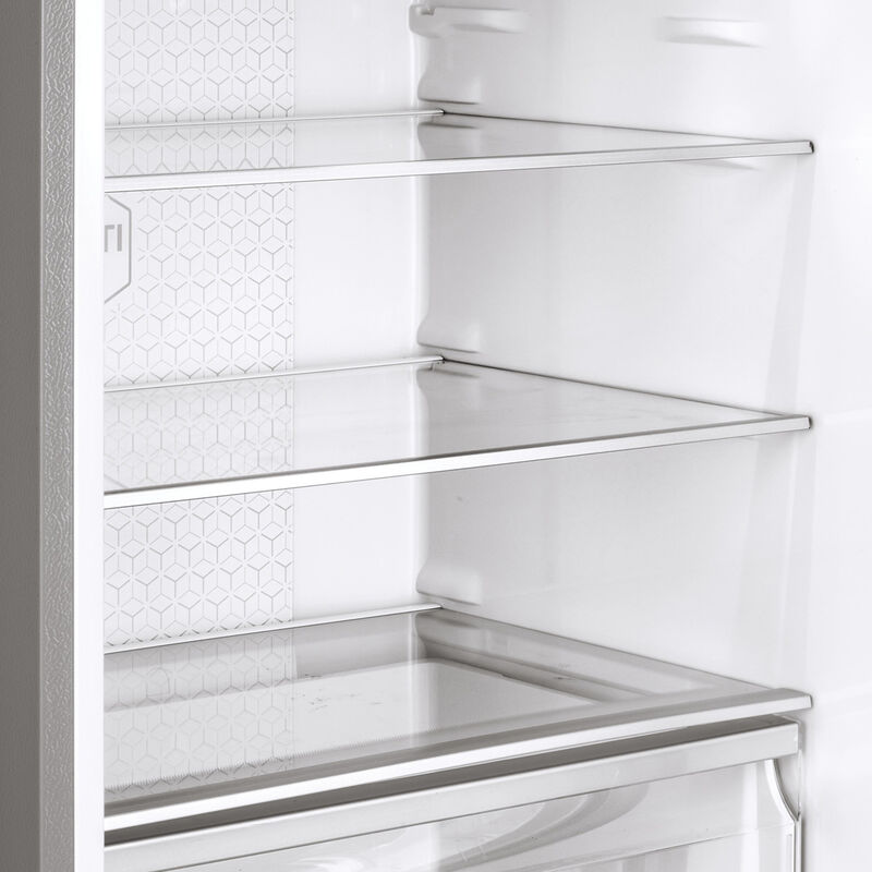Haier 28 in. 15 cu. ft. Counter Depth Bottom Freezer Refrigerator - Stainless Steel, , hires