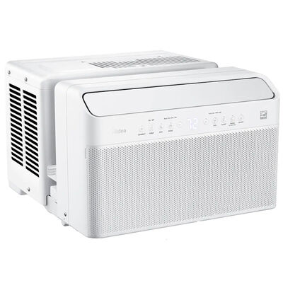 Midea 10,000 BTU 115V U-Shaped Smart Energy Star Window Air Conditioner with Inverter, 3 Fan Speeds, Sleep Mode & Remote Control - White | MAW10V1QWT