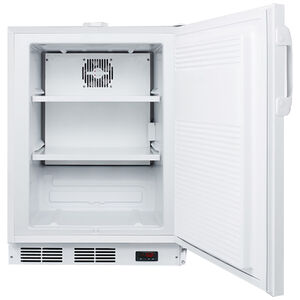 Summit 24" 3.1 Cu. Ft. Built-In Upright Compact Freezer with Digital Control - White, , hires