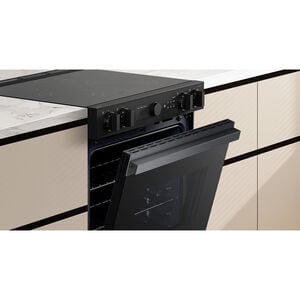 Samsung Bespoke 30 in. 6.3 cu. ft. Smart Air Fry True European Convection Slide-In Electric Range with Smoothtop Burners - Matte Black Steel, , hires