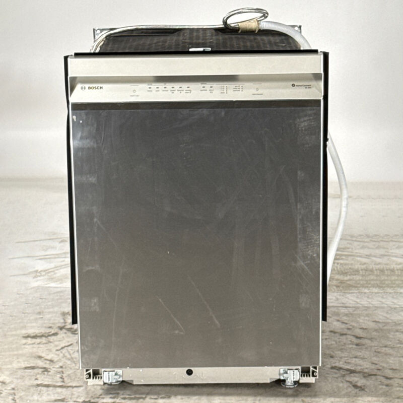 Bosch 100 Series 24 in. Front Control Smart Dishwasher with 48 dBa Sound Level & PureDry - Stainless Steel (Open Box Good Condition), , hires