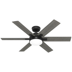Hunter Georgetown 52" ENERGY STAR Ceiling Fan with LED Light Kit and Handheld Remote - Matte Black, , hires