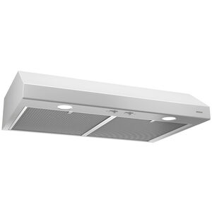 Broan 30 in. Standard Style Range Hood with 2 Speed Settings, 300 CFM, Convertible Venting & 2 Halogen Lights - White, , hires