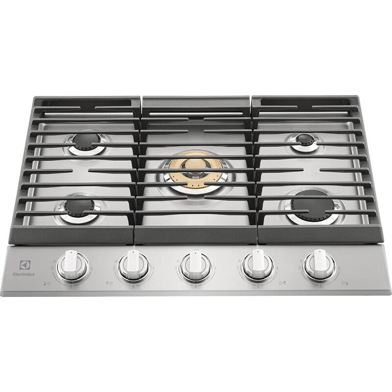 Electrolux 30 in. Natural Gas Cooktop with 5 Sealed Burners - Stainless Steel, , hires