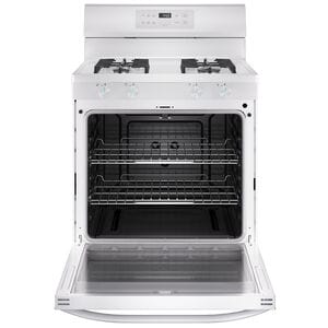 Midea 30 in. 6.1 cu. ft. Gas Range with 4 Sealed Burners - White, White, hires