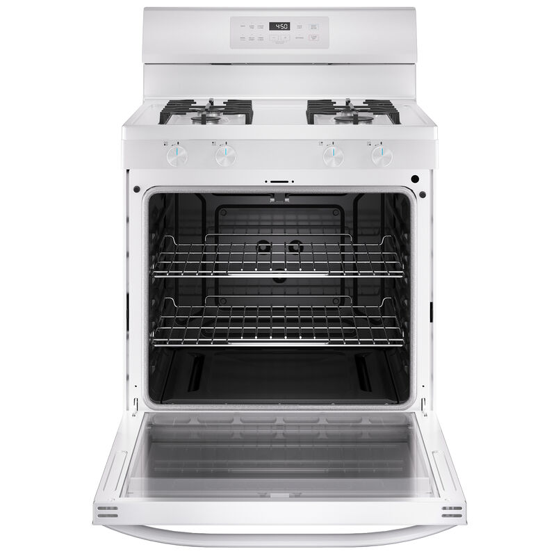 Midea 30 in. 6.1 cu. ft. Gas Range with 4 Sealed Burners - White, White, hires