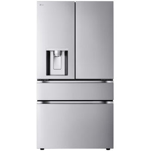 LG 36 in. 28.6 cu. ft. Smart 4-Door French Door Refrigerator with External Ice & Water Dispenser - PrintProof Stainless Steel, PrintProof Stainless Steel, hires